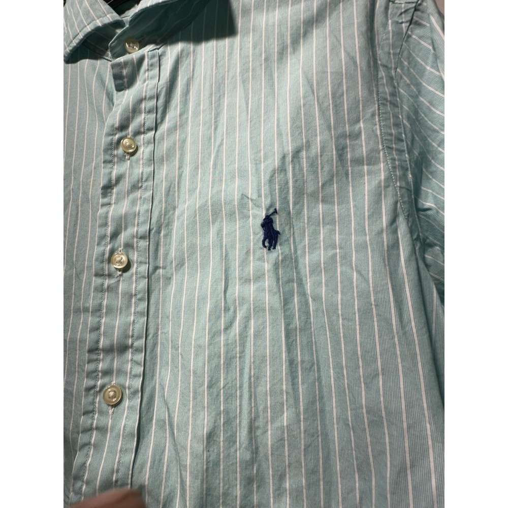 Men's Ralph Lauren Striped Button Down Shirt Blue White Navy Pony | Size Small - Picture 2 of 6